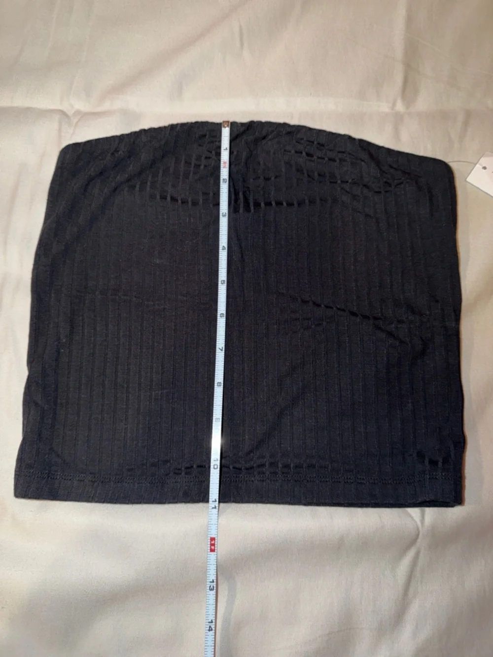 American Eagle Outfitters‎ Black Ribbed Strapless Tube Top - Picture 6 of 6